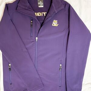 LSU- Knights Apparel Purple Fleece Jacket